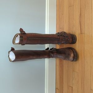 Frye Veronica back zip tall boot